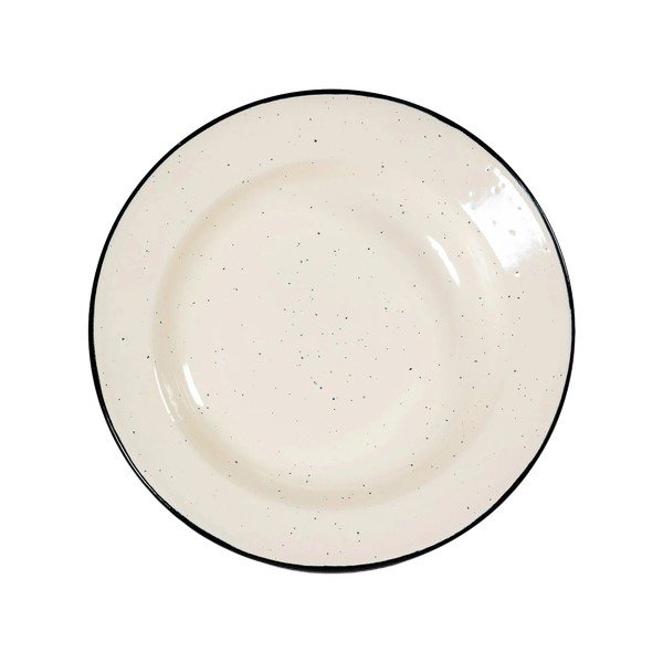 Piatto da dolce beige in smalto ø 20 cm Doris – Sagaform
