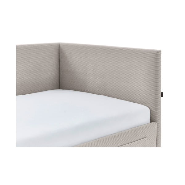 Letto da bambini con sponde beige imbottito rete non inclusa 140x200 cm Cool – Meise Möbel-image-3