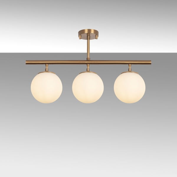 Plafoniera color bronzo con paralume in vetro ø 15 cm Atmaca – Opviq lights-image-4