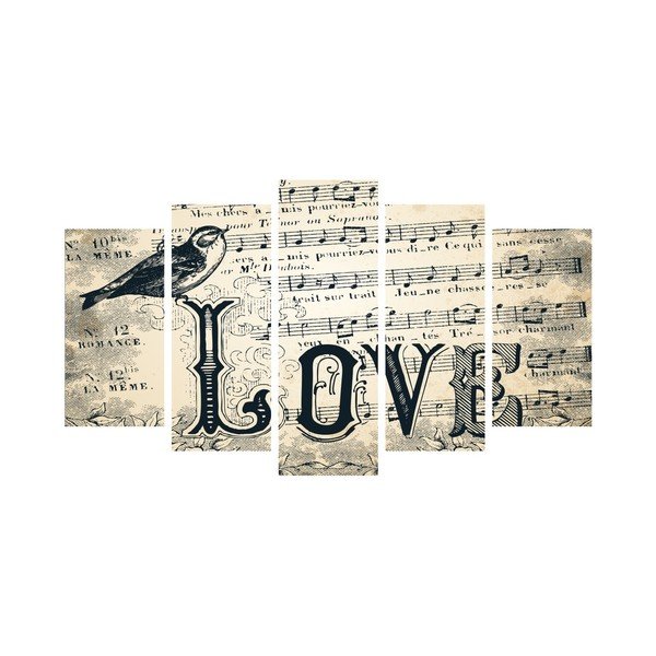 Quadro multiplo Fleur, 102 x 60 cm - Insigne