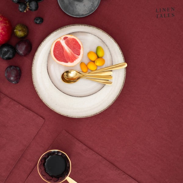 Tovaglietta in lino 35x45 cm Marsala – Linen Tales-image-4