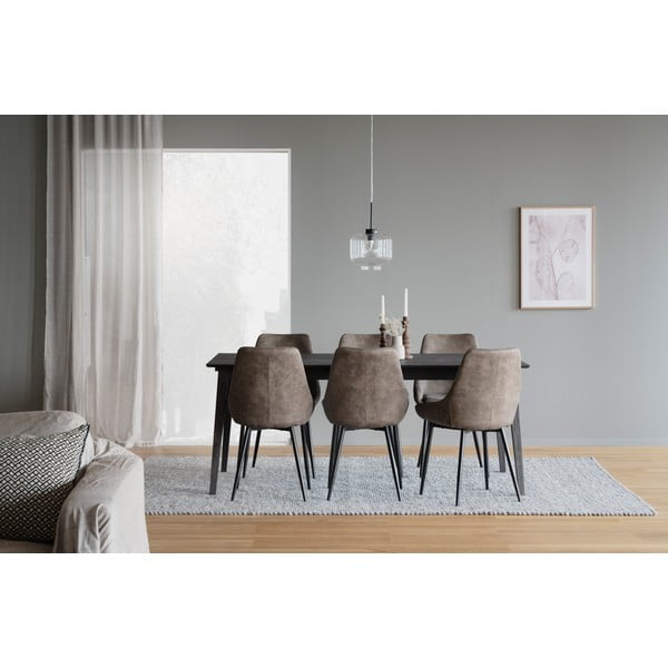 Sedie da pranzo marroni in un set di 2 Sierra - Rowico-image-1