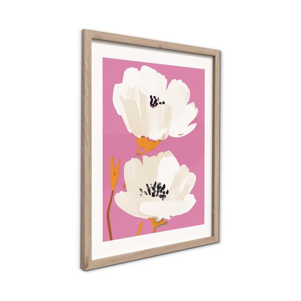 Dipinto stampato con cornice inclusa 30x40 cm Peony Bloom – Styler-image-4