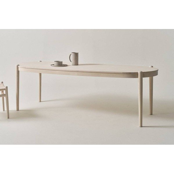 Tavolo da pranzo in olmo massiccio 90x240 cm Nattavaara – Jotex-image-1