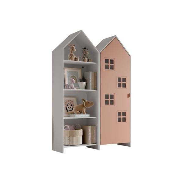 Armadio a giorno bianco e rosa per bambini 115x171,5 cm CASAMI BRUGES - Vipack