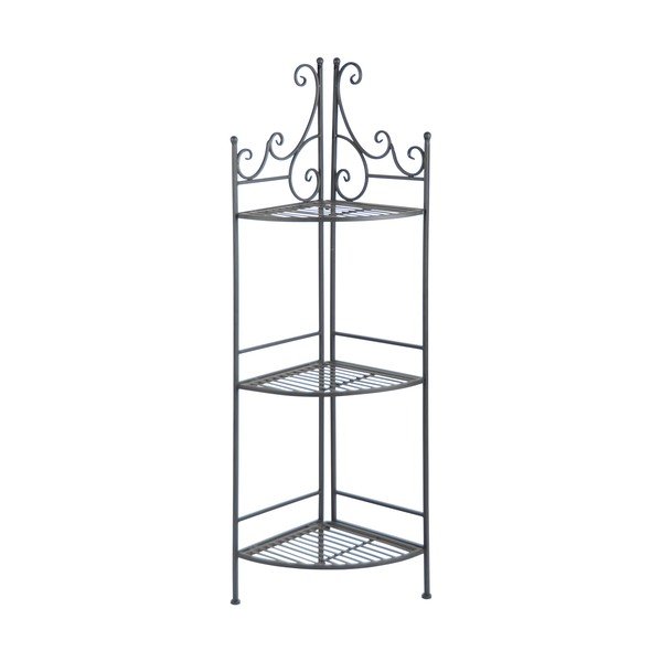 Portafiori angolare pieghevole in metallo nero - Esschert Design