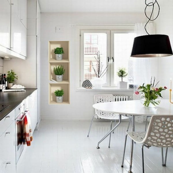 Set di 3 adesivi con effetto 3D Erbe in vaso - Ambiance-image-1