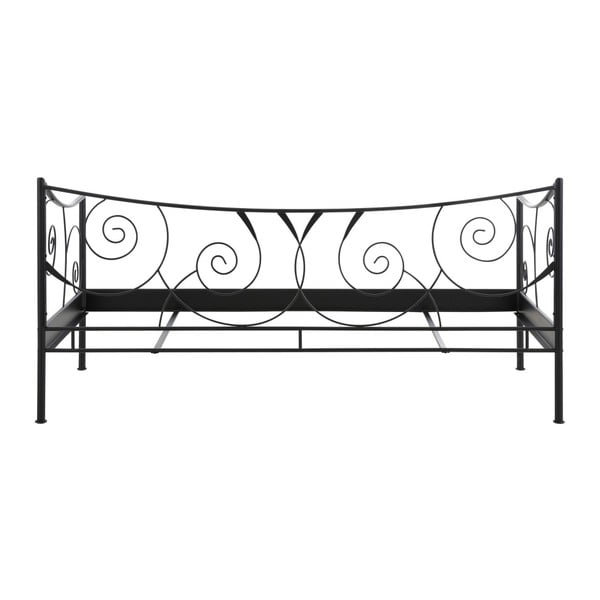 Letto in metallo nero , 90 x 200 cm Isabelle - Støraa-image-2