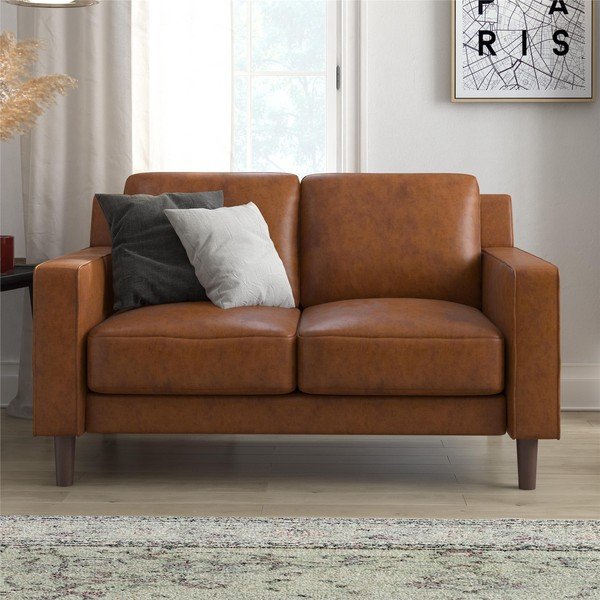 Divano marrone cognac 83 cm Brynn - Støraa-image-1