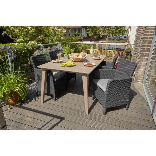 Sedia da giardino in plastica antracite Trenton - Keter-image-2