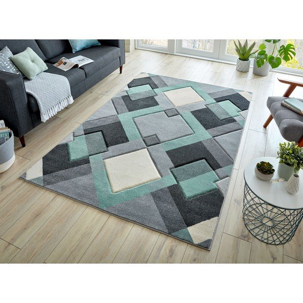 Tappeto grigio-verde Nimbus, 160 x 230 cm - Flair Rugs-image-4