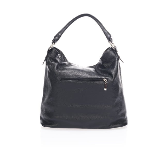 Borsa in pelle nera Savino - Markese-image-2