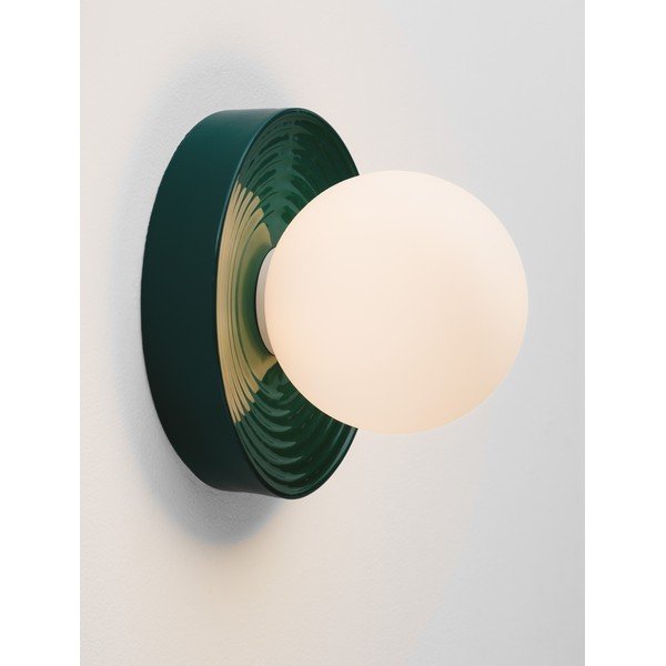 Lampada da parete color petrolio in ceramica Orbique – Nova Luce-image-1