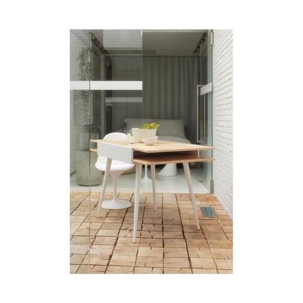 Tavolo pieghevole Slide White, 80x75 cm - Ragaba-image-2