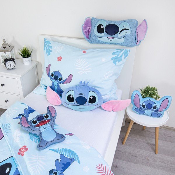 Cuscino per bambini in vello 41x32 cm Lilo and Stitch "Blue" – Jerry Fabrics-image-4