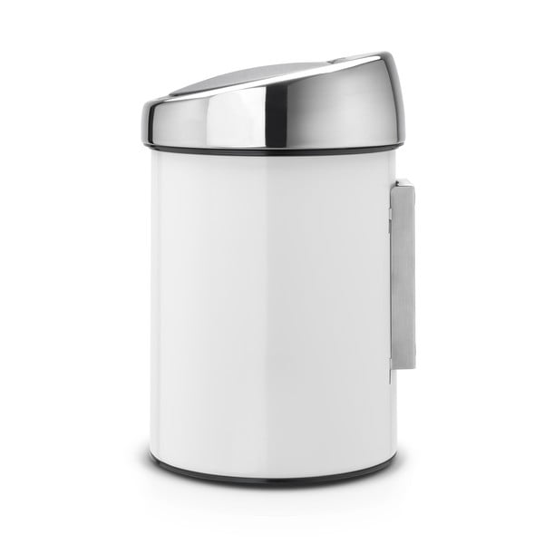 Bidone touch in acciaio bianco 3 l Touch Bin - Brabantia