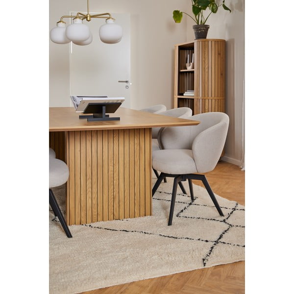 Tavolo da pranzo con piano effetto rovere 100x210 cm Colima - Actona-image-3