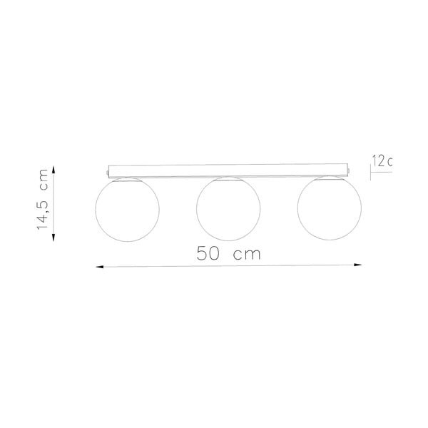 Lampada da soffitto bianca con paralume in vetro ø 12 cm Umerta - Sollux-image-4