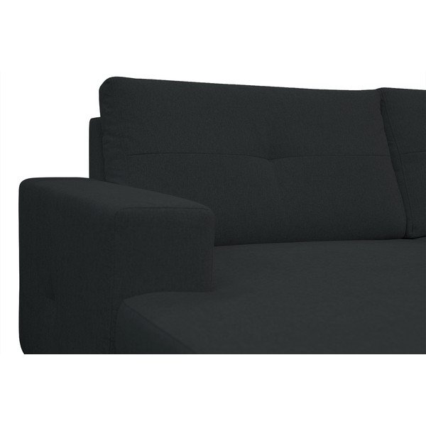 Divano letto angolare grigio antracite, angolo destro Moor - Ghado-image-4