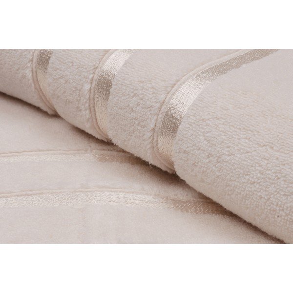 Set di asciugamani tipo terry giallo chiaro in cotone 2 pz 70x140 cm Dolce – Foutastic-image-4