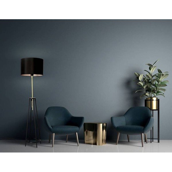 Lampada da terra nera (altezza 154 cm) Tegola - Candellux Lighting-image-2