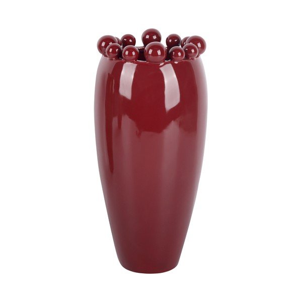 Vaso burgundy in ceramica (altezza totale 30 cm) Cadiz Dotty – PT LIVING