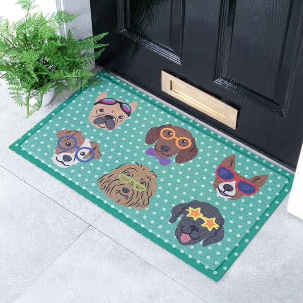 Zerbino 40x70 cm Dogs on Polka Dots – Artsy Doormats-image-1
