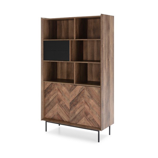 Libreria in rovere decorato 98x173 cm Utah - Marckeric-image-2