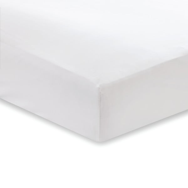 Lenzuolo di cotone sateen bianco Classic, 135 x 190 cm - Bianca