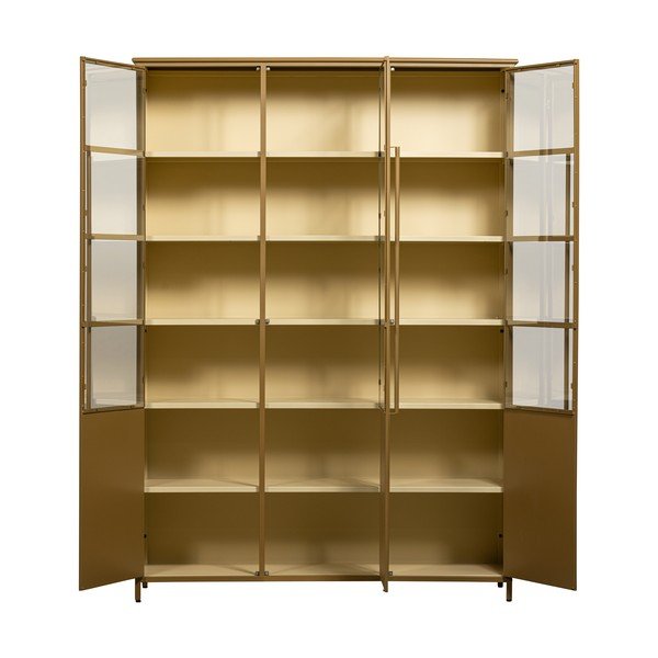 Vetrina color senape in metallo 140x200x44 cm Exhibit – WOOOD-image-4