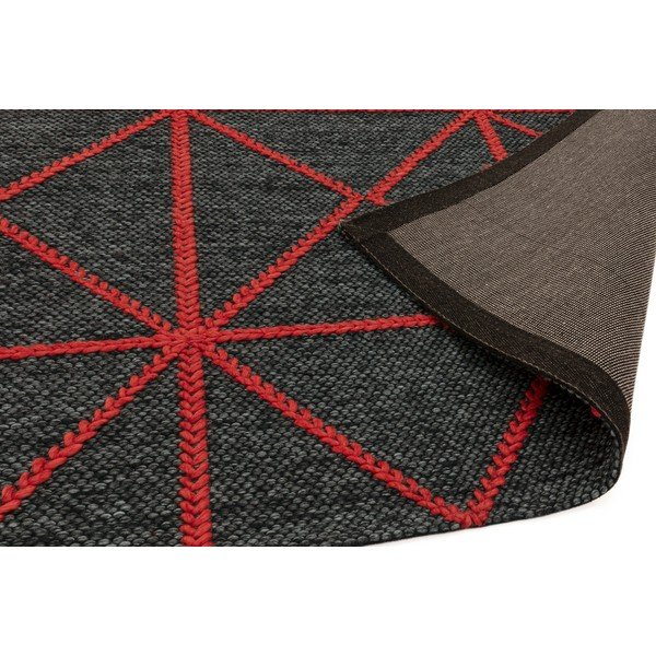 Tappeto nero e rosso Prisma, 160 x 230 cm - Asiatic Carpets-image-1