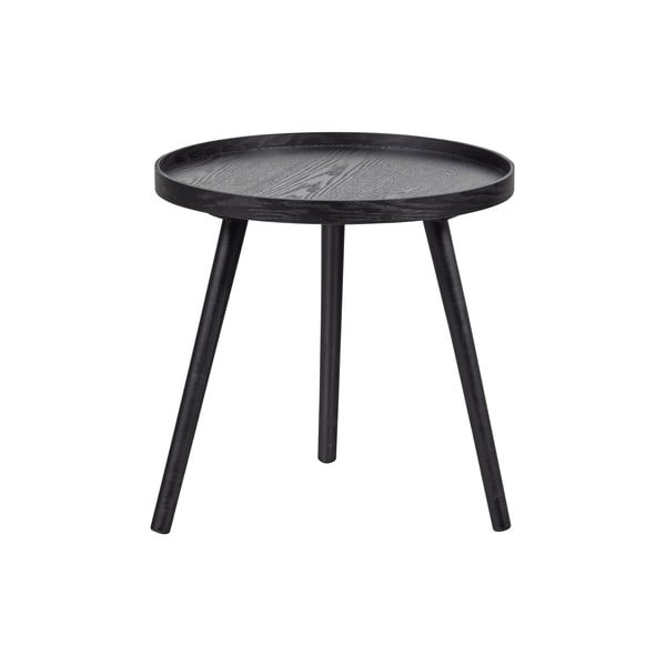 Tavolino nero , ø 45 cm Mesa - WOOOD