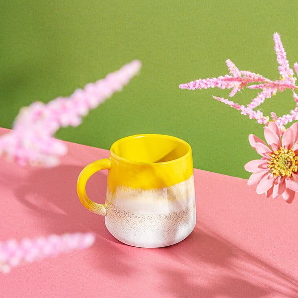 Tazza gialla in gres 360 ml Mojave – Sass & Belle-image-3
