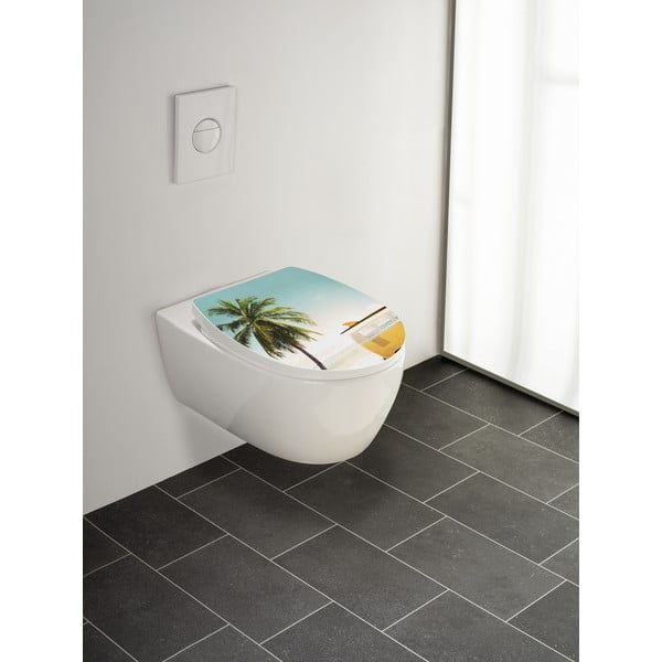 Sedile WC con chiusura Easy-Close (automatica) 36,5 x 45 cm Corbara – Wenko-image-3