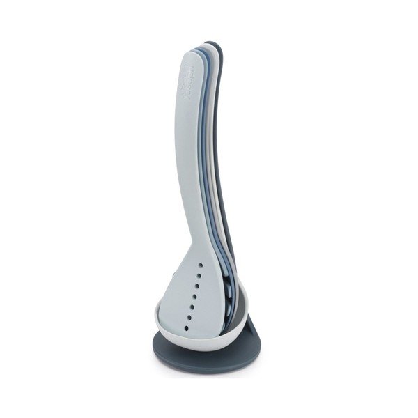 Set di 5 utensili da cucina blu con supporto Nest Utensils Plus Nest Sky - Joseph Joseph