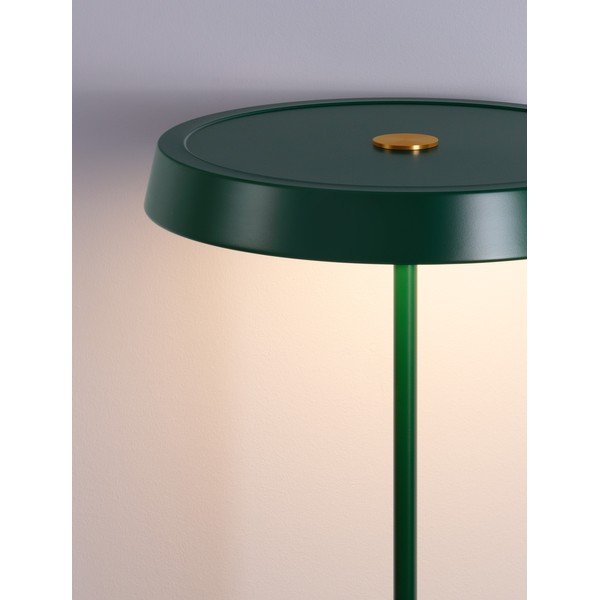 Lampada da terra LED verde in metallo (altezza totale 136 cm) Vetro – Nova Luce-image-2
