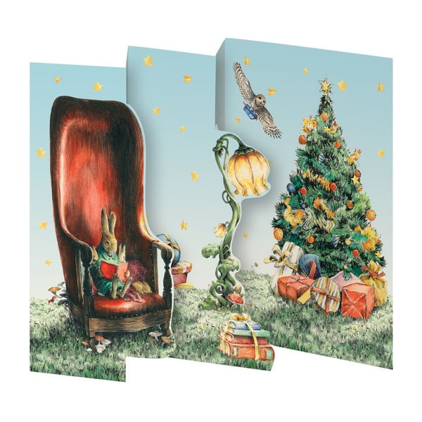 Balicí papíry v sadě 5 ks s vánočním motivem Mondoodle  – Roger la Borde