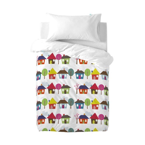 Povlak na peřinu a polštář Mr. Fox Happy Homes, 100 x 120 cm