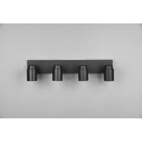 Faretto in metallo nero opaco 19x52 cm Angelo - Trio-image-2