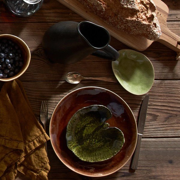 Piatto da dessert in gres verde chiaro , ⌀ 16 cm Riviera - Costa Nova-image-1