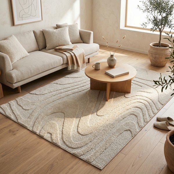 Tappeto beige 120x170 cm Dune - ESTE-image-4