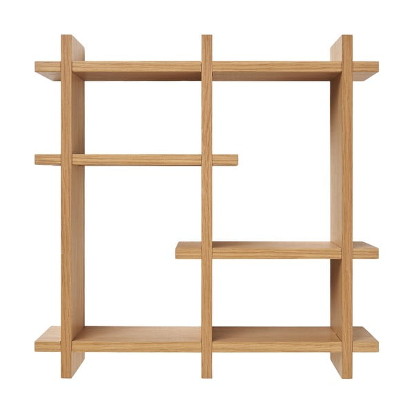 Mensola di colore naturale con effetto rovere con ripiani multipli 40 cm Olsberg – House Nordic