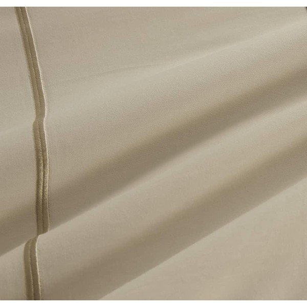 Set copripiumino e federa beige in cotone renforcé per letto singolo con lenzuolo incluso/6 pezzi 140x200 cm Calm of Lines – Mila Home Luxury-image-4