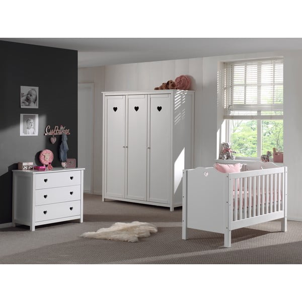 Armadio per bambini bianco 159x191x57 cm Amori – Vipack-image-1