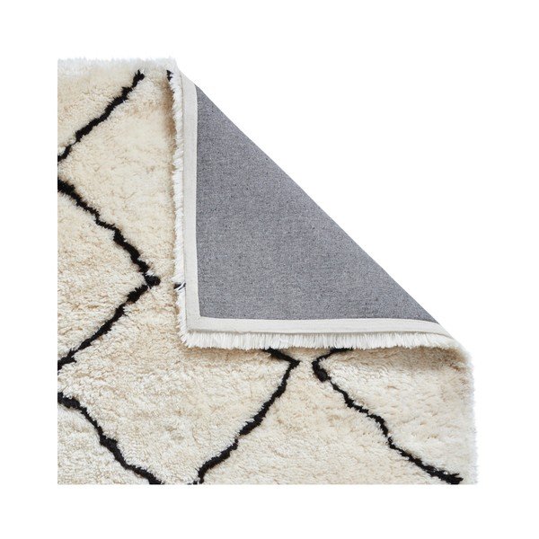 Tappeto bianco e crema Dark, 200 x 290 cm Morocco - Think Rugs-image-1