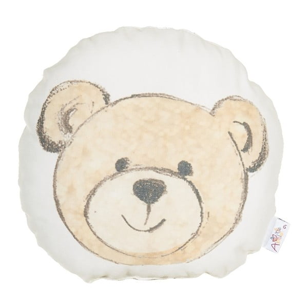 Cuscino per neonati in misto cotone Mike & Co. Cuscino NEW YORK Toy Bearie, 23 x 23 cm - Mike & Co. NEW YORK