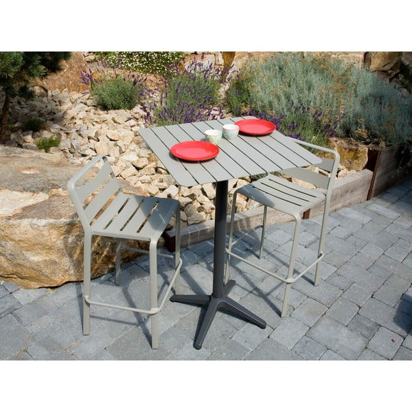 Tavolo bar da giardino in alluminio 67x67 cm Spring - Ezeis-image-1