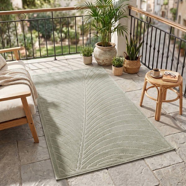 Passatoia da interno ed esterno verde 80x250 cm Nova 1204 – Ayyildiz Carpets-image-1