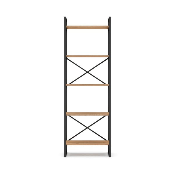 Scaffale in rovere nero/naturale 58x175 cm Dusan - Marckeric