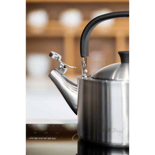 Bollitore in acciaio inox smerigliato con stantuffo , 1,5 l Diamante - Vialli Design-image-3